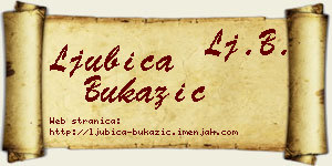 Ljubica Bukazić vizit kartica